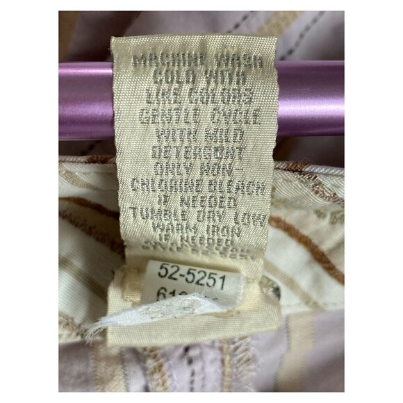 J. Jill Lilac Striped A-Line Pleated Skirt Mid-Length Boho Women's PLUS Sz 16 - Picture 7 of 8